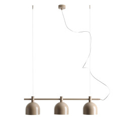 NOWOŚĆ LAMPA WISZĄCA BERYL 3 BEIGE Aldex