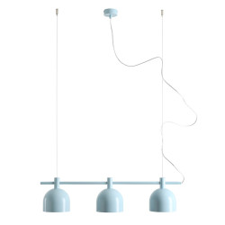NOWOŚĆ LAMPA WISZĄCA BERYL 3 BABY BLUE Aldex