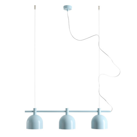NOWOŚĆ LAMPA WISZĄCA BERYL 3 BABY BLUE Aldex