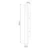 NOWOŚĆ ML2516 Kinkiet Wow II 11W 3CCT IP54 60cm Milagro