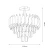NOWOŚĆ ML2562 Lampa sufitowa Cristal 5xE14 Milagro