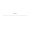 NOWOŚĆ ML2845 Przesłona Prosta Magnetic Track 20mm L100cm Czarny Milagro