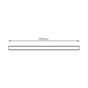 NOWOŚĆ ML2846 Przesłona Prosta Magnetic Track 20mm L200cm Czarny Milagro