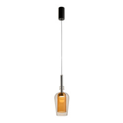 NOWOŚĆ 251010-AM TAGNA LAMPA WISZĄCA CZARNA/BLACK AMBER ZUMA LINE