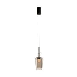 NOWOŚĆ 251010-SM TAGNA LAMPA WISZĄCA CZARNA/BLACK SMOKY ZUMA LINE