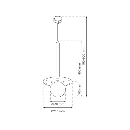 NOWOŚĆ MLP8913 Lampa wisząca FUTURA 1xG9 Milagro