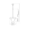 NOWOŚĆ MLP8913 Lampa wisząca FUTURA 1xG9 Milagro