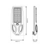 NOWOŚĆ EKO2515 Lampa Solarna Venice 200W 1500lm 4000K IP65 Milagro