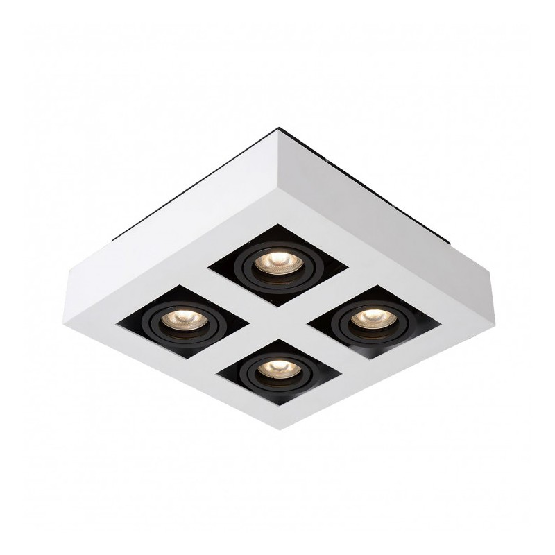 Sklep internetowy Mylight|Lampa sufitowa plafon Casemiro IT8001S4-WH/BK Italux biały, czarny aluminium, stal|697,00 zł|566,67 zł|Plafony / lampy na sufit|5900644437963
