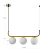 NOWOŚĆ Lampa wisząca Alisa złota 3xE14 Light Prestige