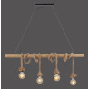 NOWOŚĆ 15483-18 ROPE LAMPA WISZĄCA BRĄZOWY ZUMA LINE