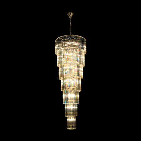 NOWOŚĆ 18006-69 LUXE LAMPA WISZĄCA ZŁOTA/GOLD ZUMA LINE