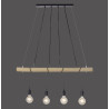 NOWOŚĆ 15505-18 TERO LAMPA WISZĄCA DREWNO/CZARNY ZUMA LINE