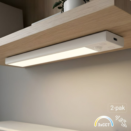 NOWOŚĆ EKB2576 Lampka Podszafkowa Viro 3CCT 20cm Dwupak Milagro