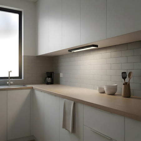 NOWOŚĆ EKB2579 Lampka Podszafkowa Viro 3CCT 30cm Czarny Dwupak Milagro