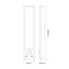 NOWOŚĆ EKB2579 Lampka Podszafkowa Viro 3CCT 30cm Czarny Dwupak Milagro