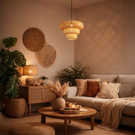 NOWOŚĆ ML2586 Lampa wisząca Tulum 1xE27 Milagro