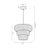 NOWOŚĆ ML2586 Lampa wisząca Tulum 1xE27 Milagro