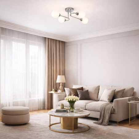 NOWOŚĆ ML2756 Lampa sufitowa KING CHROME 4xE27 Milagro