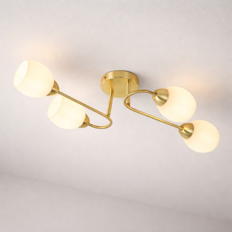 NOWOŚĆ ML2757 Lampa sufitowa KING GOLD 4xE27 Milagro