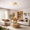 NOWOŚĆ ML2757 Lampa sufitowa KING GOLD 4xE27 Milagro