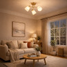NOWOŚĆ ML2765 Lampa sufitowa PAFOS GOLD 3xE27 Milagro