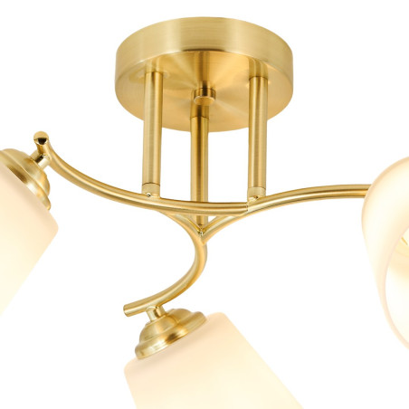 NOWOŚĆ ML2765 Lampa sufitowa PAFOS GOLD 3xE27 Milagro