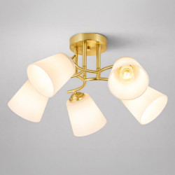 NOWOŚĆ ML2766 Lampa sufitowa PAFOS GOLD 5xE27 Milagro