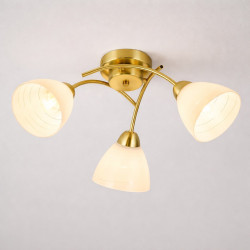 NOWOŚĆ ML2760 Lampa sufitowa CLARA GOLD 3xE27 Milagro