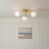 NOWOŚĆ ML2760 Lampa sufitowa CLARA GOLD 3xE27 Milagro
