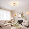 NOWOŚĆ ML2761 Lampa sufitowa CLARA GOLD 5xE27 Milagro