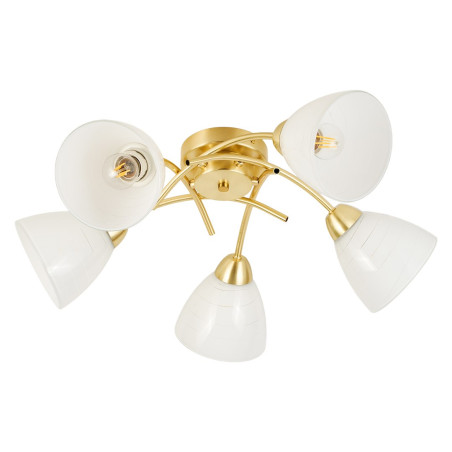 NOWOŚĆ ML2761 Lampa sufitowa CLARA GOLD 5xE27 Milagro