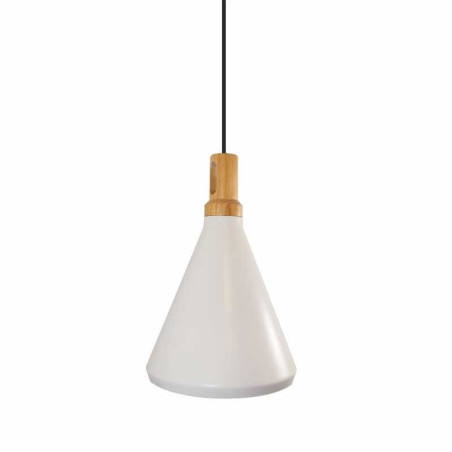Lampa wisząca NORDIC WOODY biało drewniana 25 cm ST-5097c Step into Design