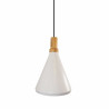 Lampa wisząca NORDIC WOODY biało drewniana 25 cm ST-5097c Step into Design