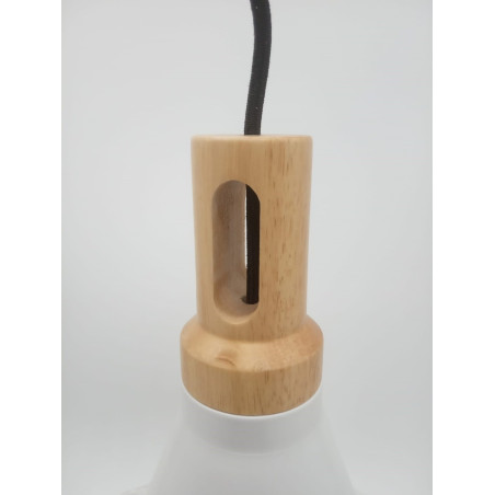 Lampa wisząca NORDIC WOODY biało drewniana 25 cm ST-5097c Step into Design