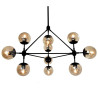 Lampa wisząca ASTRIFERO-10 bursztynowo czarna 90 cm ST-9047-10 amber Step into Design