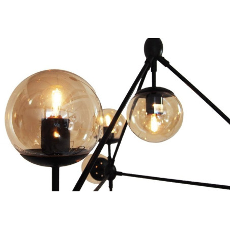 Lampa wisząca ASTRIFERO-10 bursztynowo czarna 90 cm ST-9047-10 amber Step into Design