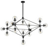 Lampa wisząca ASTRIFERO-15 bursztynowo czarna 110 cm ST-9047-15 Step into Design
