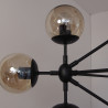 Lampa wisząca ASTRIFERO-15 bursztynowo czarna 110 cm ST-9047-15 Step into Design