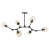 Lampa wisząca MODERN ORCHID-6 bursztynowo czarna 130 cm ST-1232-6 Step into Design