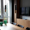 Lampa wisząca GOLDEN PIPE-1 czarno złota 5 cm ST-5719-1 Step into Design