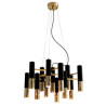 Lampa wisząca GOLDEN PIPE-13 czarno złota 60 cm ST-5719-13 Step into Design
