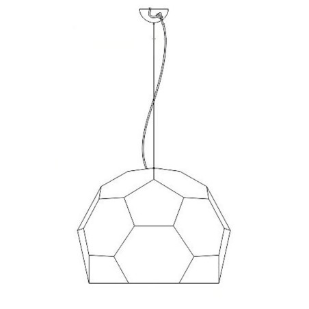 Lampa wisząca DOME półtransparentna 80 cm ST-4001 Step into Design
