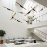 Lampa wisząca BLACK TUBE czarno złota 100 cm ST-0502-1 Step into Design
