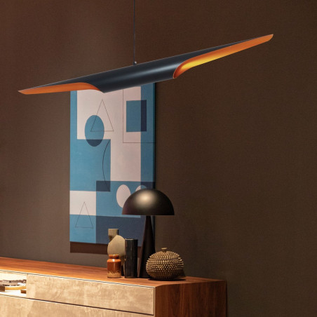 Lampa wisząca BLACK TUBE czarno złota 100 cm ST-0502-1 Step into Design
