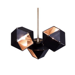 Lampa wisząca NEW GEOMETRY-3 czarno złota 45 cm ST-8861-3 Step into Design
