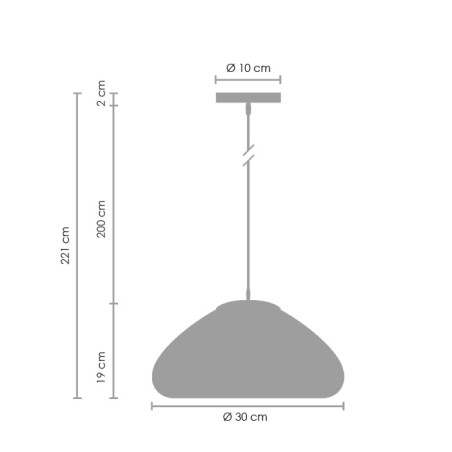 Lampa wisząca VICTORY GLOW M miedziana 30 cm ST-9002M copper Step into Design