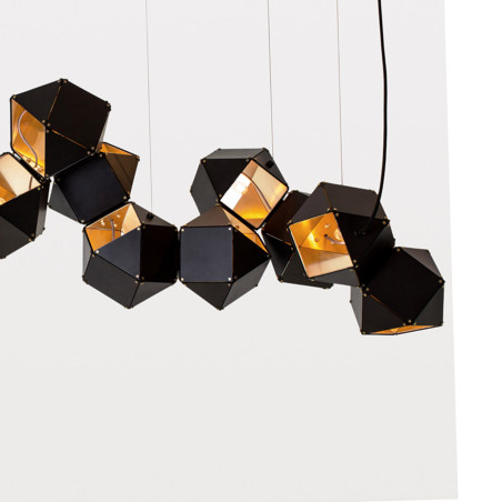 Lampa wisząca NEW GEOMETRY-14 czarno złota 142 cm ST-8861-14 Step into Design