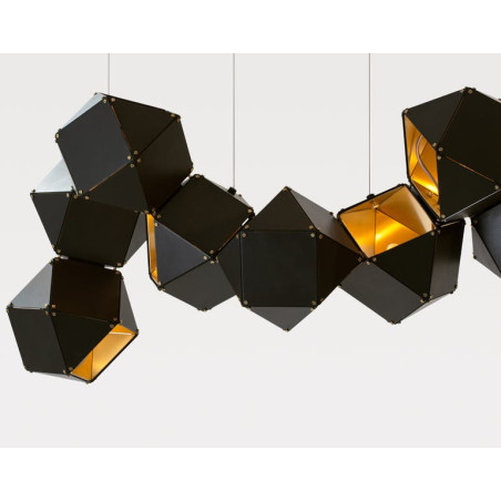 Lampa wisząca NEW GEOMETRY-14 czarno złota 142 cm ST-8861-14 Step into Design