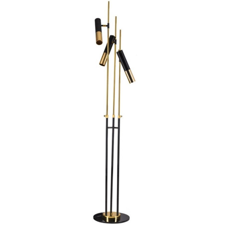 Lampa stojąca GOLDEN PIPE-3 czarno złota 180 cm ST-5718-3 Step into Design
